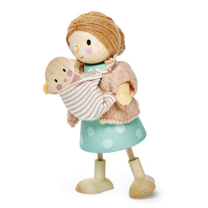 Dollhouse figure - Mrs Goodwood and Baby