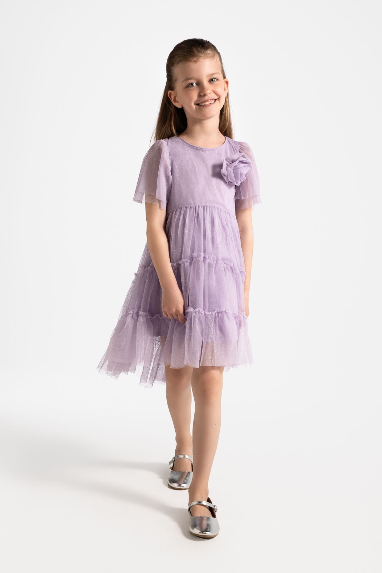 Tulle Kjóll - Purple