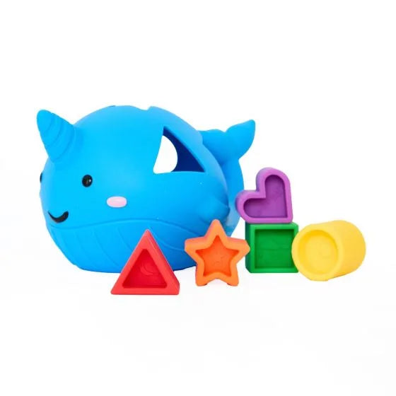 Narwhal - Silicone Shape Sorter