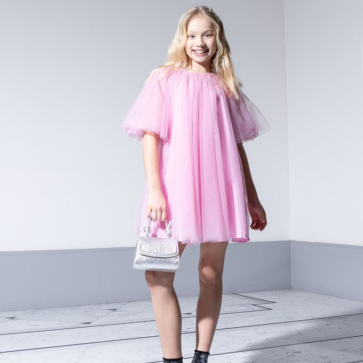 Tulle Kjóll - Pink