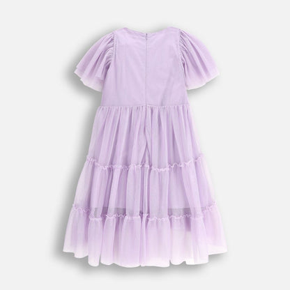 Tulle Kjóll - Purple