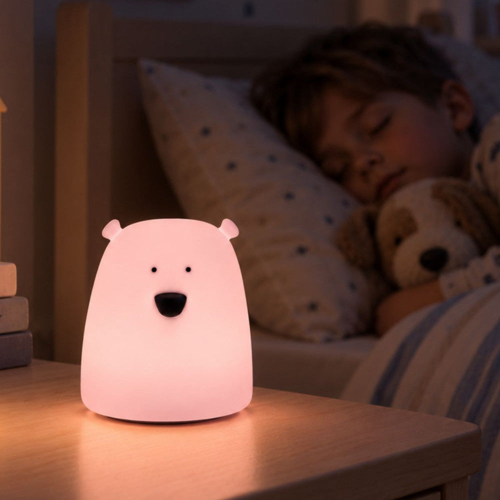 Silicon Lampi - Small Bear Pink