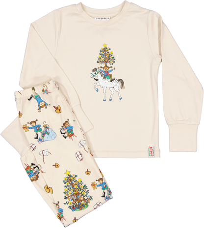 Bamboo Jólanáttföt - Lína Langsokkur