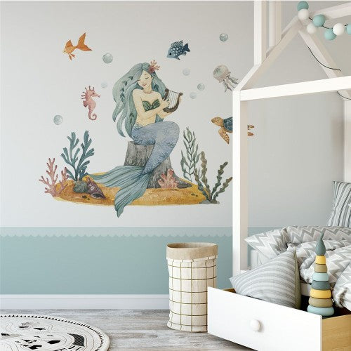 Vegglímmiði - Mermaid Sett