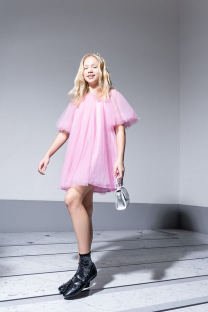 Tulle Kjóll - Pink