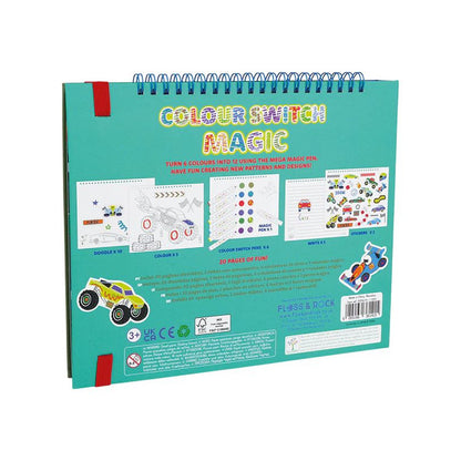 Colouring Cards - Colour Switch Magic Pen - Cars