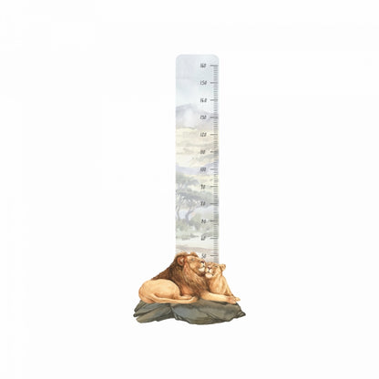 Vegglímmiði - Lion height measurement