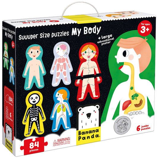 Suuuper Size Puzzles My Body 3+