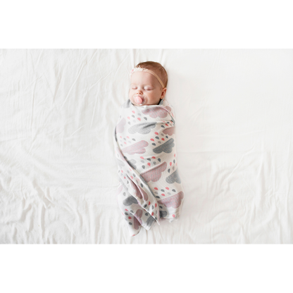 Bamboo Swaddle XL - Heavenly feathers